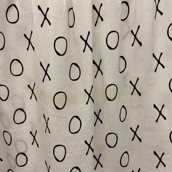 Elorie Cream X's and O's Sheer Blouse - Picture 3 of 3